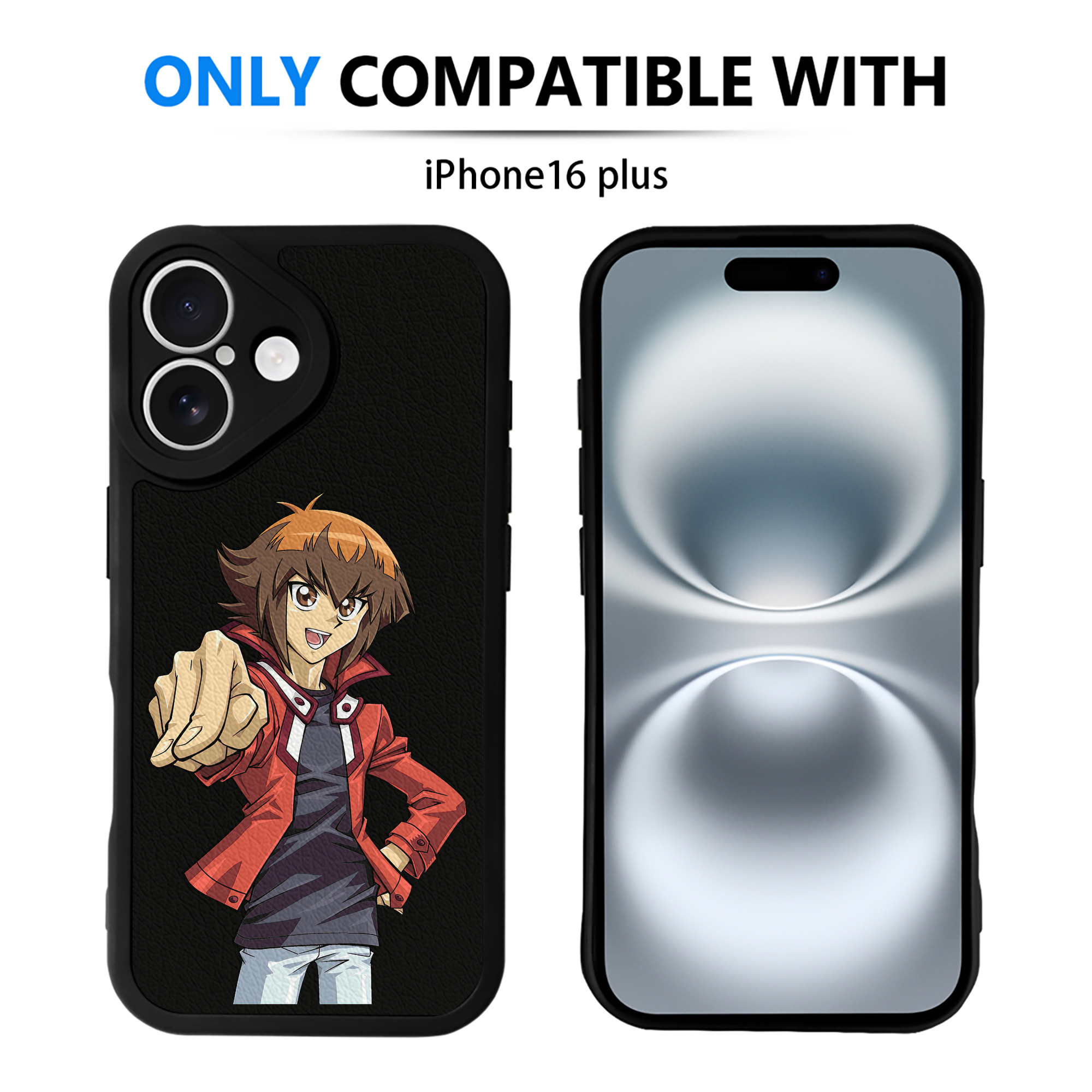 遊☆戯☆王 Yu-Gi-Oh! 【iPhone 16シリーズ対応】シリコンスマホケース（レザー調） 材質：シリコン